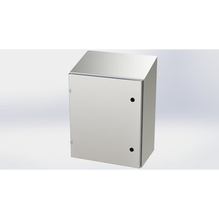 Saginaw Control & Engineering 1/4 Turn Latch Electrical Enclosures, 24 in H, 12 in D, 20 in W, NEMA 3R, 4, 4X, 12, 13 SCE-24EL2012SSST